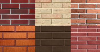 Finishing facades with facing bricks