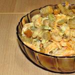 Рецепты салатов с сухариками и копченой колбасой