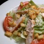 Caesar salad recipe with smoked chicken breast