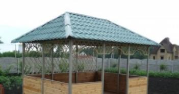 Do-it-yourself gazebo from a profile pipe: design drawings How to make a gazebo from a metal profile with your own hands