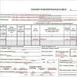 Carta de porte (descarga el formulario mediante el formulario TTN)